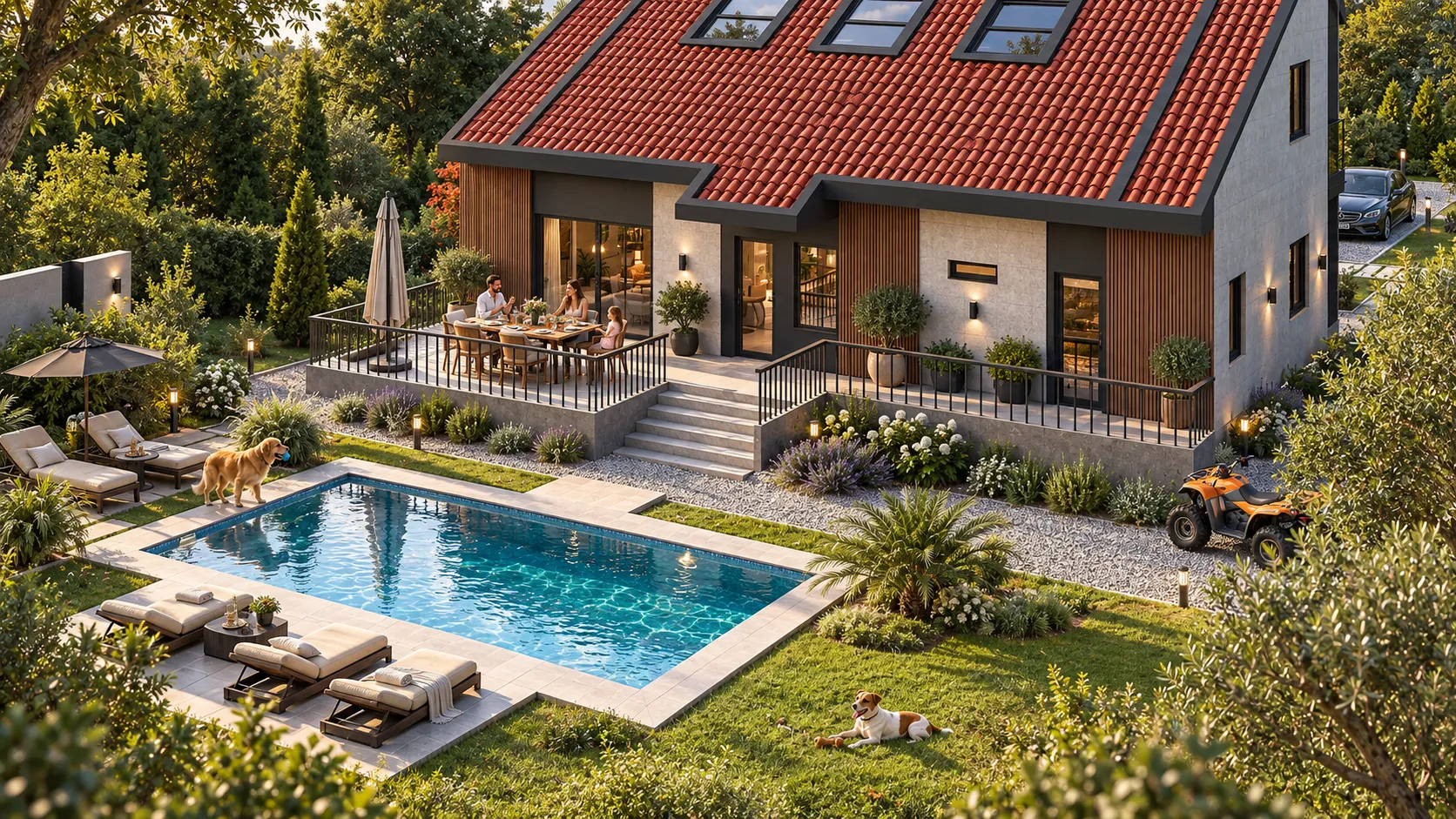 Doruk Mimari 3d Görselleştirme - Villa Havuzlu-01